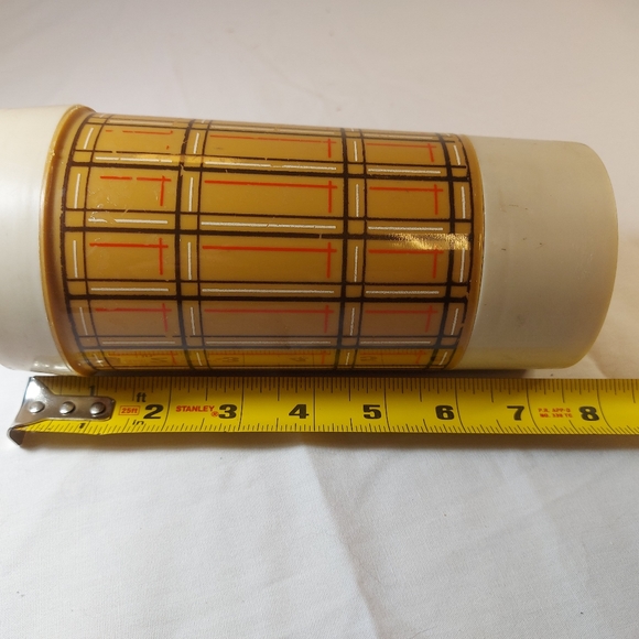 Vintage Aladdin Classic Plaid 10 Oz Best Buy Vacuum Thermos Wide Mouth Bottle - Picture 8 of 8